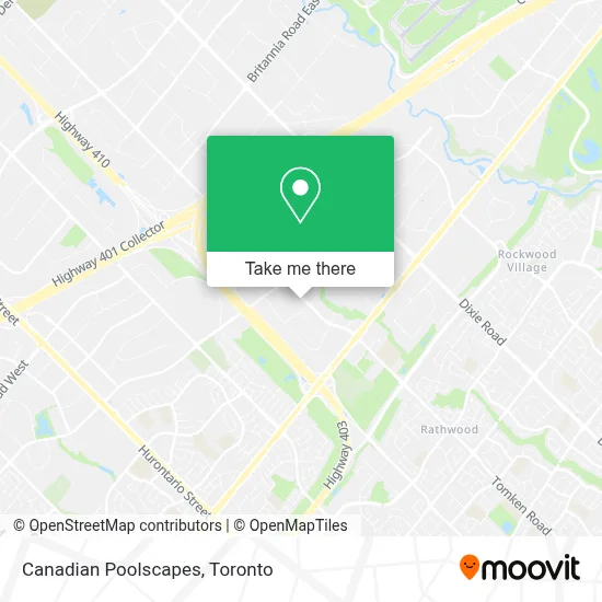 Canadian Poolscapes map