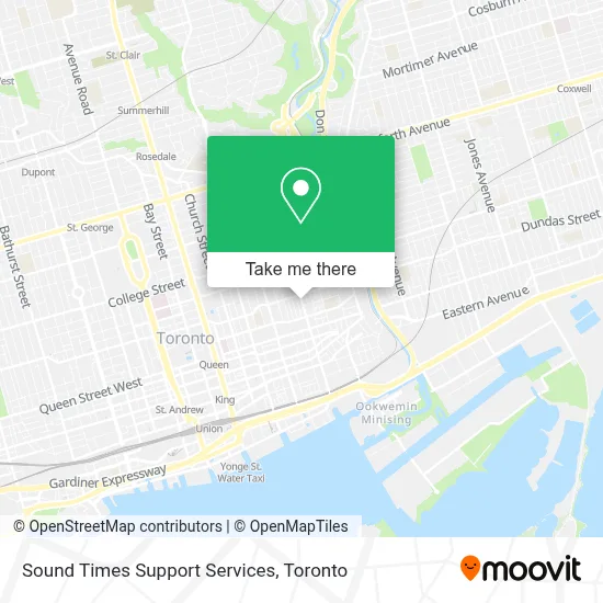 Sound Times Support Services map