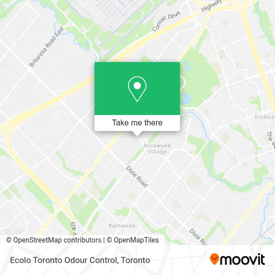 Ecolo Toronto Odour Control map
