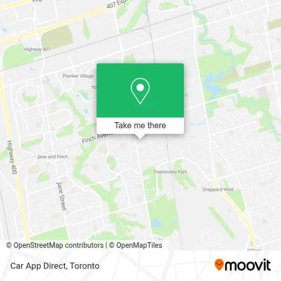 Car App Direct map