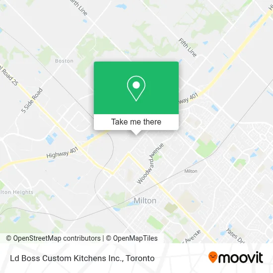 Ld Boss Custom Kitchens Inc. map