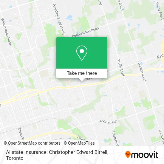 Allstate Insurance: Christopher Edward Birrell map