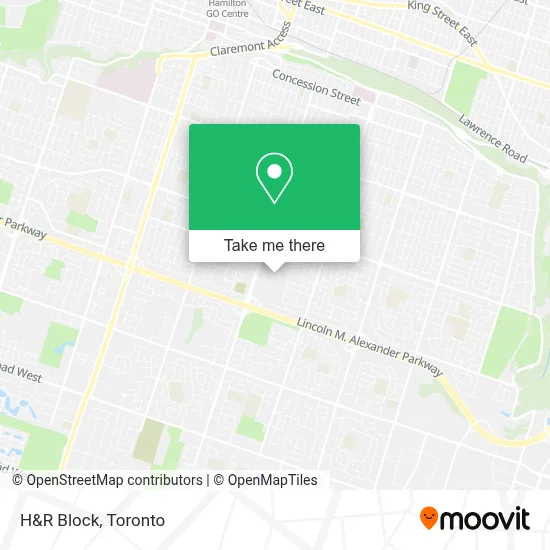 H&R Block map