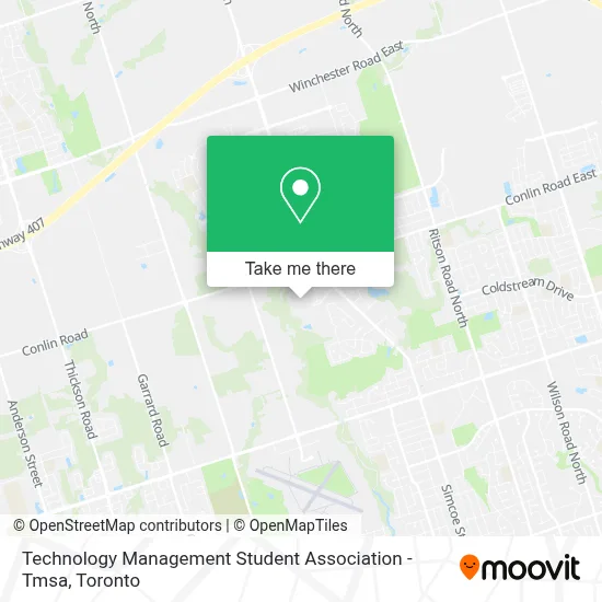 Technology Management Student Association - Tmsa map