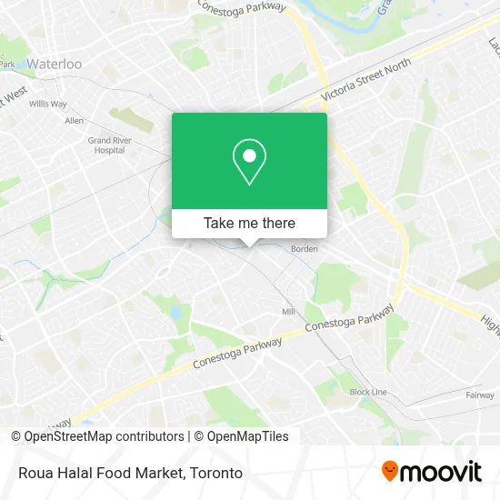 Roua Halal Food Market plan