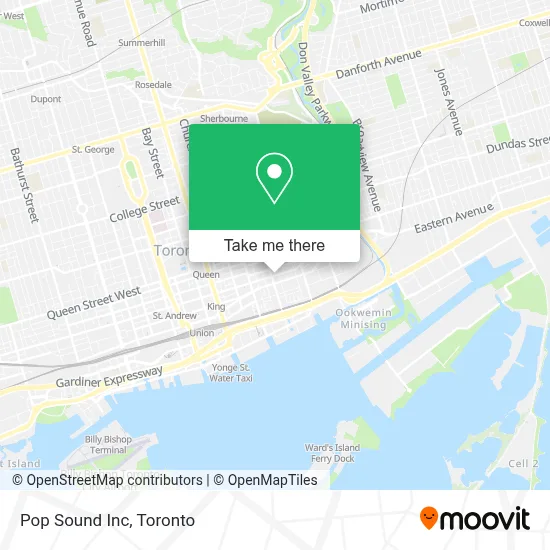 Pop Sound Inc map