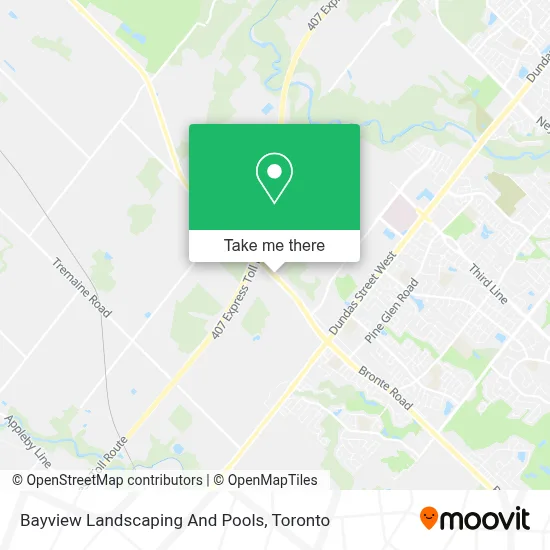 Bayview Landscaping And Pools map