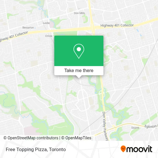 Free Topping Pizza map