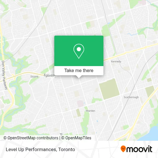 Level Up Performances map
