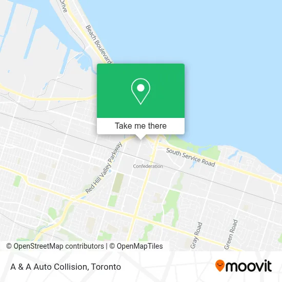 A & A Auto Collision map