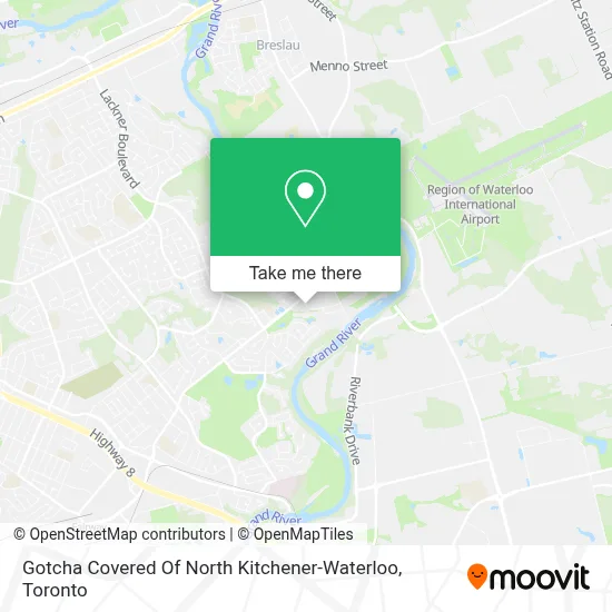 Gotcha Covered Of North Kitchener-Waterloo map