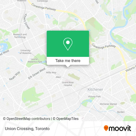 Union Crossing map