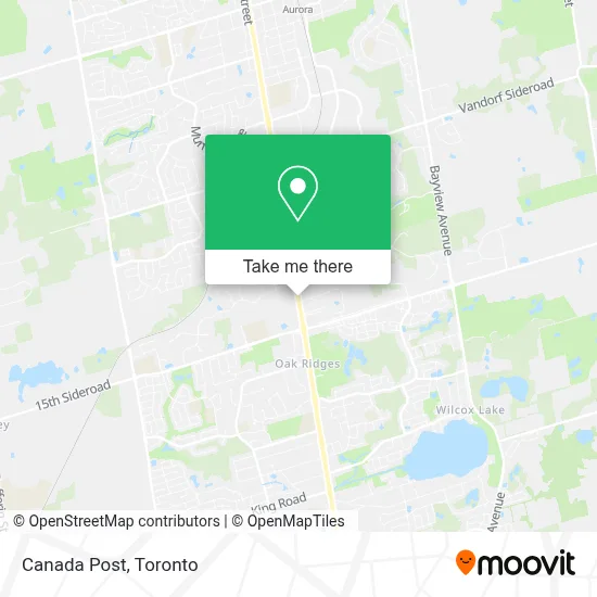 Canada Post map