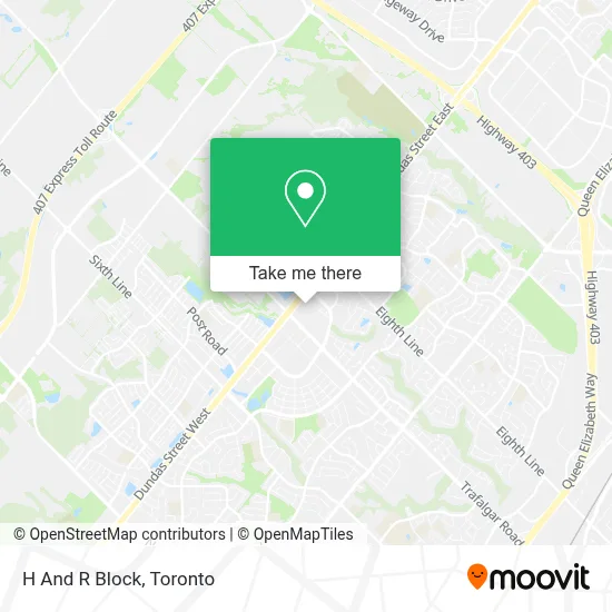 H And R Block map