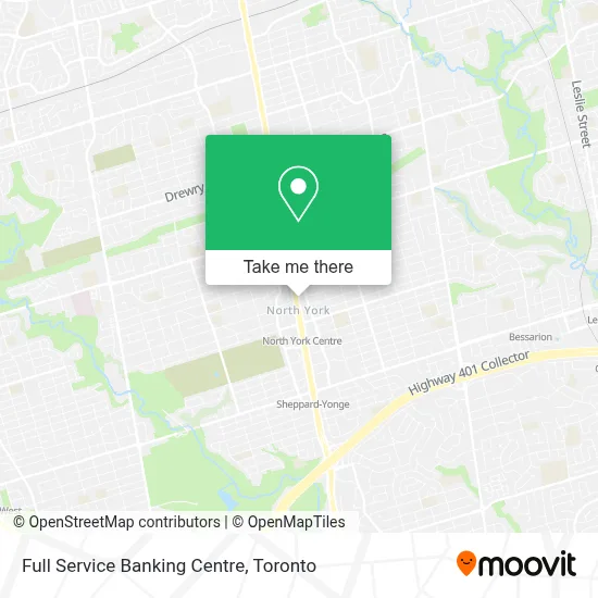 Full Service Banking Centre map
