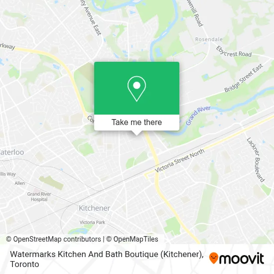 Watermarks Kitchen And Bath Boutique (Kitchener) map