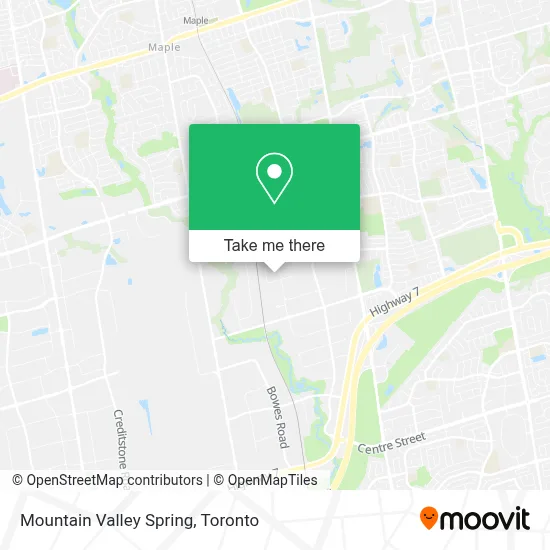 Mountain Valley Spring map