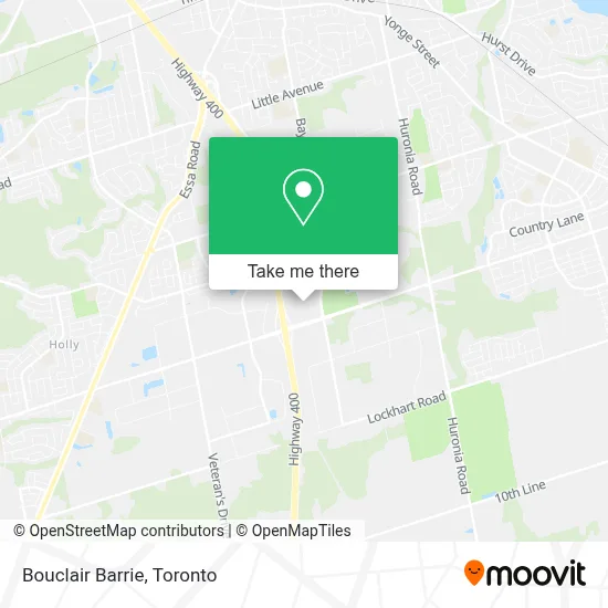 Bouclair Barrie map