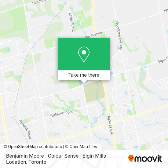 Benjamin Moore - Colour Sense - Elgin Mills Location map