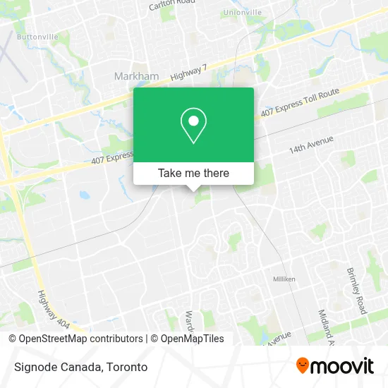 Signode Canada map