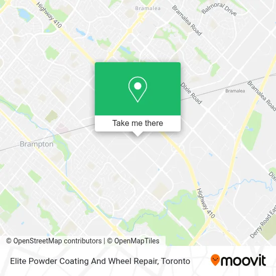 Elite Powder Coating And Wheel Repair map
