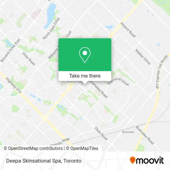 Deepa Skinsational Spa map