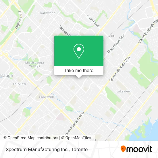 Spectrum Manufacturing Inc. map