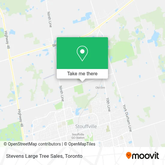 Stevens Large Tree Sales map
