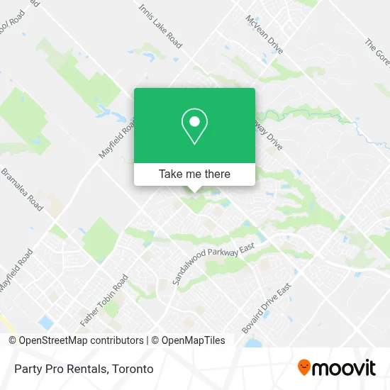 Party Pro Rentals map