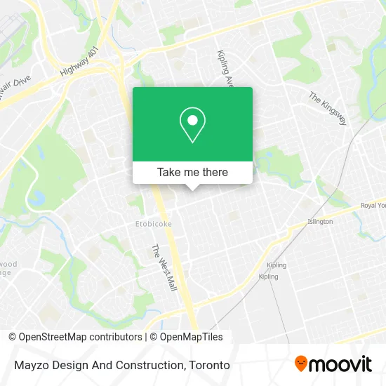 Mayzo Design And Construction map
