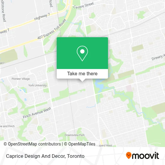 Caprice Design And Decor map