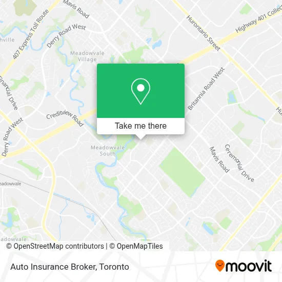 Auto Insurance Broker map