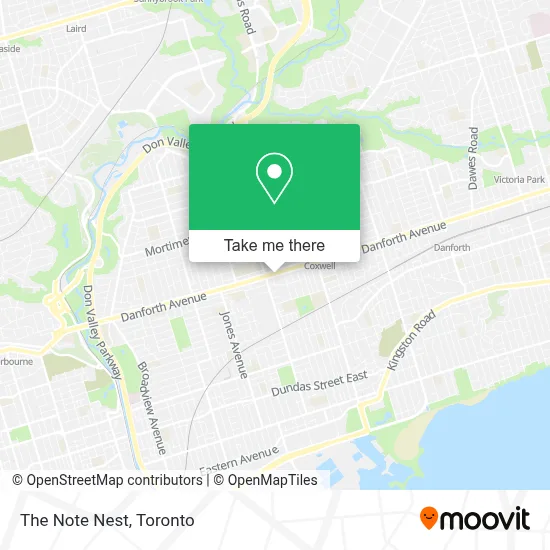 The Note Nest map