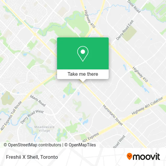 Freshii X Shell map