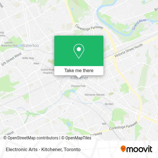 Electronic Arts - Kitchener map