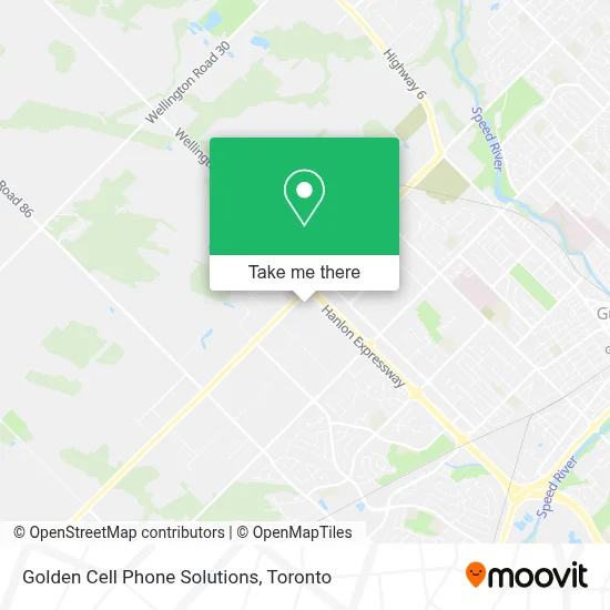 Golden Cell Phone Solutions map