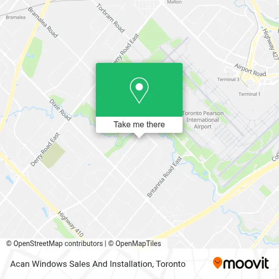 Acan Windows Sales And Installation map