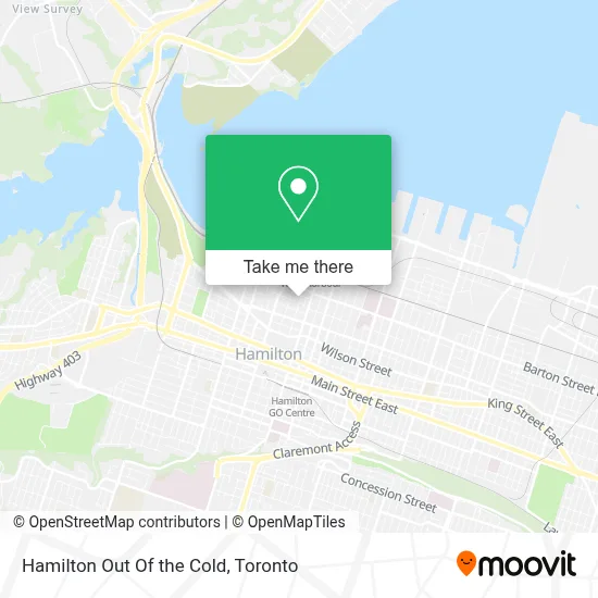Hamilton Out Of the Cold map