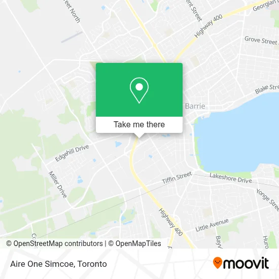 Aire One Simcoe map