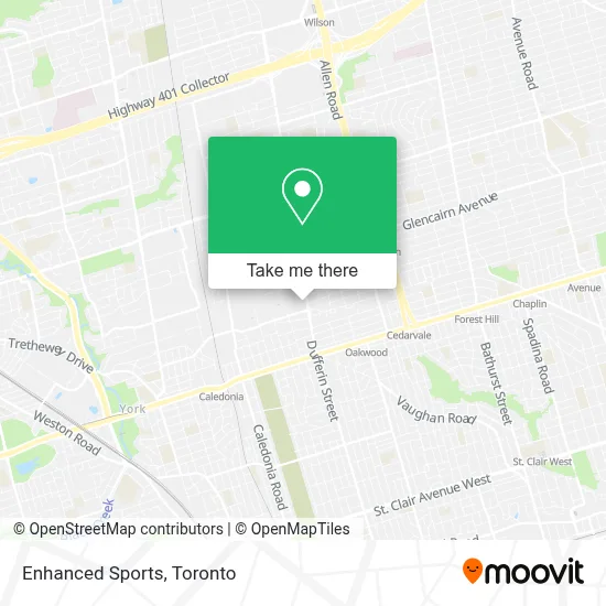 Enhanced Sports map