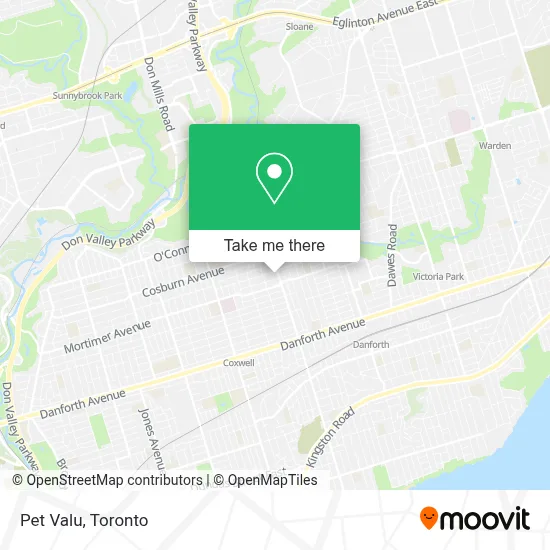 Pet Valu map