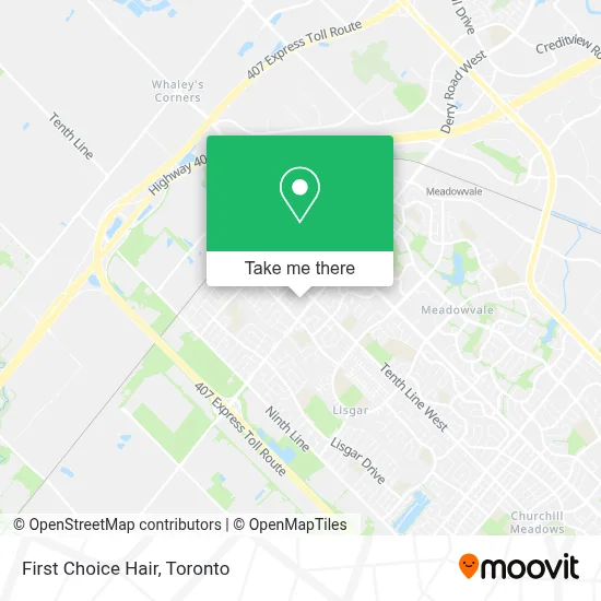 First Choice Hair map