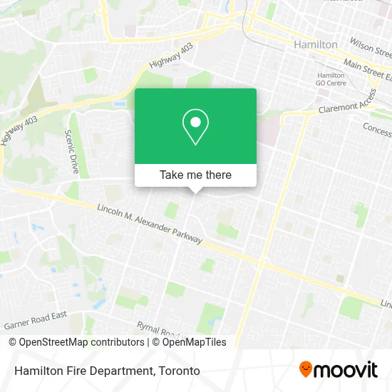 Hamilton Fire Department map