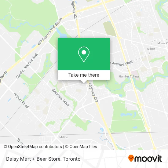 Daisy Mart + Beer Store map