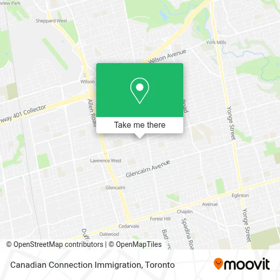 Canadian Connection Immigration map