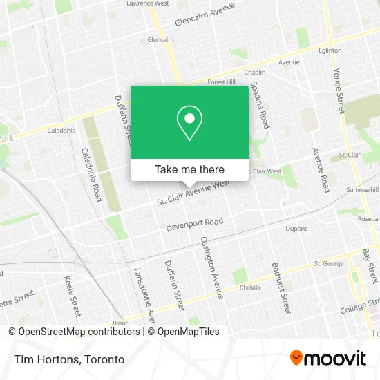 Tim Hortons map