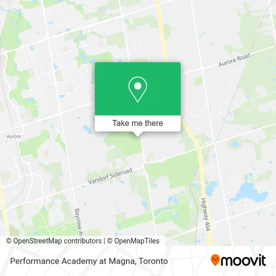 Performance Academy at Magna map