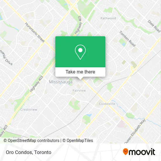 Oro Condos map