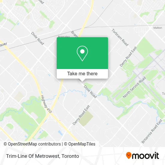 Trim-Line Of Metrowest map