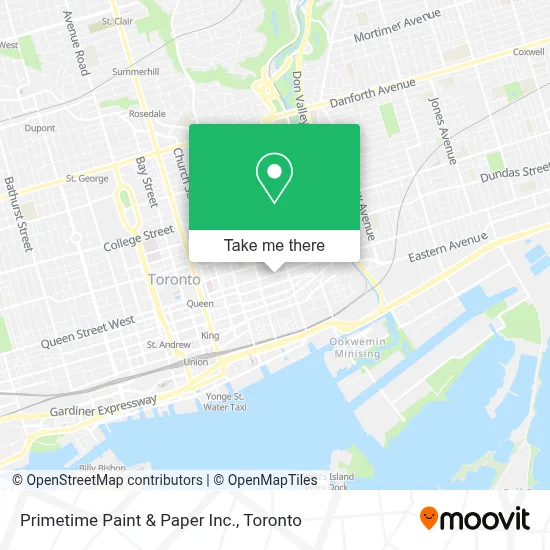 Primetime Paint & Paper Inc. map